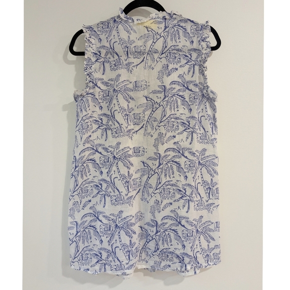 Roller Rabbit Palm Tree Print Tunic Tank - Picture 6 of 6